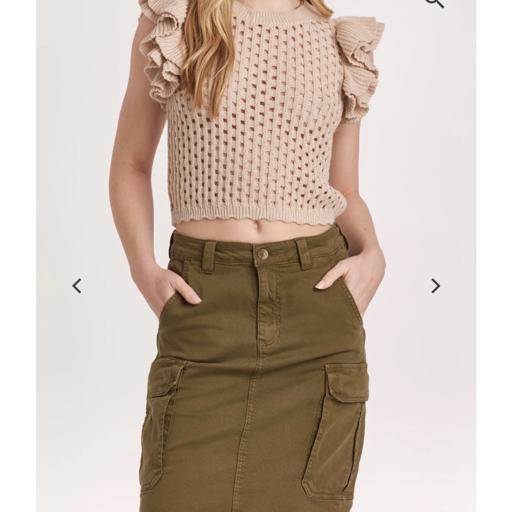 Women's size 12‎ Another Love Khaki Skirt summer work, casual skirt